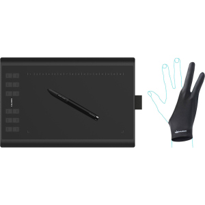Графічний планшет Huion New 1060 Plus з рукавичкою краща модель в Харкові
