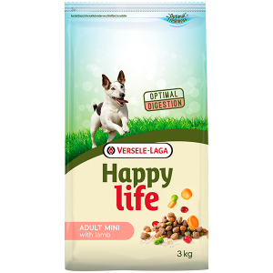купить Cухой корм для взрослых собак Happy Life Мини со вкусом ягненка 3 кг (5410340310410)