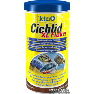 Корм Tetra Cichlid XL Flakes для акваріумних риб у пластівцях 1 л (4004218204294) надійний