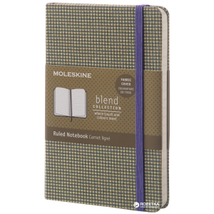 Записная книга Moleskine Blend 9 х 14 см 192 страницы в линейку Зелёная Канва (8051272893526) лучшая модель в Харькове