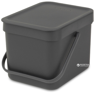 купить Ведро для мусора Brabantia Sort&Go 6 л Grey (109720)