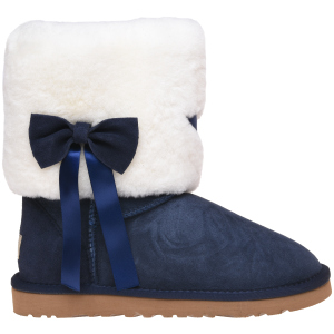 Угги UGG Classic Short Fur Bow 117014 41 Navy