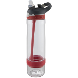 Бутылка для воды Contigo Ashland Infuser Watermelon 760 мл Красная/Серая (72912) лучшая модель в Харькове