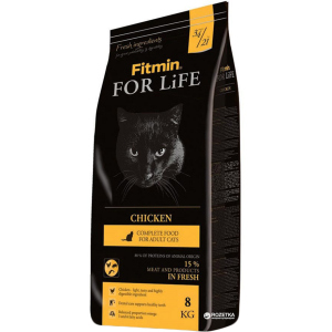 Сухой корм для кошек Fitmin Cat For Life Chicken - 8 кг (8595237014842) лучшая модель в Харькове