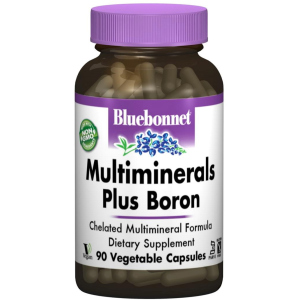 Мінерали Bluebonnet Nutrition Мультимінеральнали + Бор із Залізом 90 гелевих капсул (743715002104) ТОП в Харкові