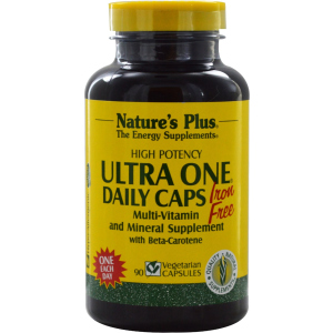 Мультивітаміни Natures Plus Ultra One без заліза 90 гелевих капсул (97467300910) в Харкові