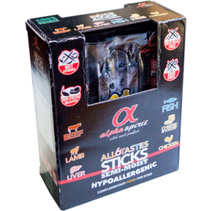 Напіввологі ласощі для собак Alpha Spirit sticks all 6 tastes in one 24 шт 240 г (as53024) (8437013576949) краща модель в Харкові