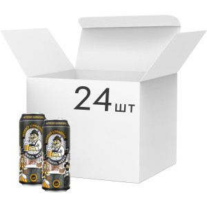 Упаковка пива Onkel Weber Bayerisch Schwarzbier темне фільтроване 4.9% 0.5 х 24 шт (4016762007030) в Харкові