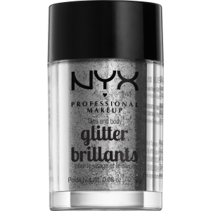 Глиттер NYX Professional Makeup Face & Body Glitter 10 Silver 2.5 г (800897846824) лучшая модель в Харькове