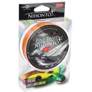 Шнур Mikado Nihonto Fine Braid 150 м 0.45 мм 37.40 кг Orange (Z19O-045) краща модель в Харкові