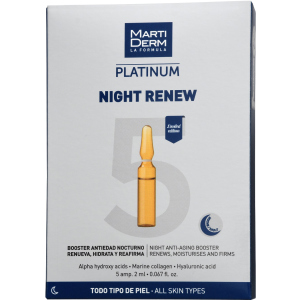 Нічні ампули MartiDerm Platinum Night Renew Ampollas 5 шт х 2 мл (8437019178024) в Харкові