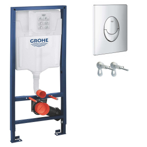 Инсталляция для подвесного унитаза с прокладкой 4в1 GROHE RAPID SL 38721001+37131000 (52741) ТОП в Харькове