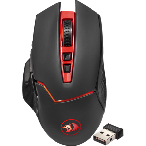 Миша Redragon Mirage IR Wireless Black/Red (74847) краща модель в Харкові