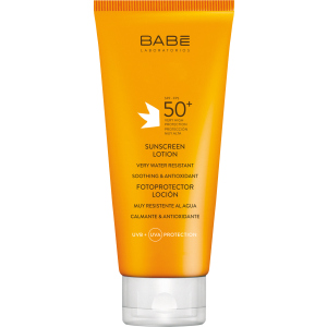 Солнцезащитный лосьон BABE Laboratorios SPF 50 водостойкий 200 мл (8437011329370) лучшая модель в Харькове