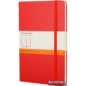 Нотатник Moleskine Classic 13 х 21 см 240 сторінок у лінійку Червона (9788862930048) в Харкові