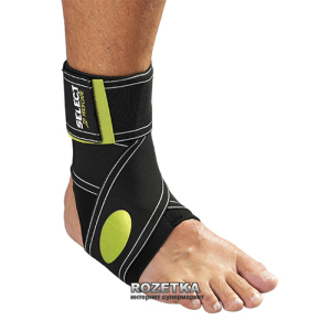 Бандаж на голеностоп Select Elastic Ankle Support 564-610 Черно-зеленый XS (5703543080519) в Харькове