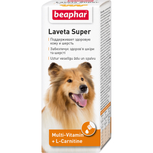 Рідкі вітаміни Beaphar Laveta Super for dogs для вовни собак 50 мл (12554) (8711231125548) в Харкові