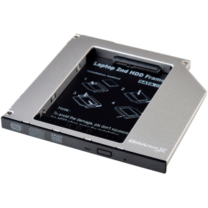 Адаптер подключения Grand-X HDD 2.5'' в отсек привода ноутбука SATA/mSATA (HDC-25) в Харькове