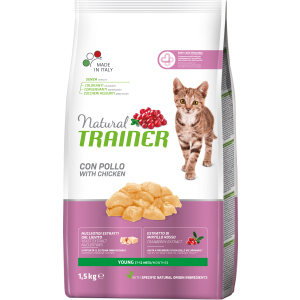 Сухой корм для молодых кошек от 7 до 12 месяцев Trainer Natural Super Premium Young Cat 1.5 кг (8059149029603)