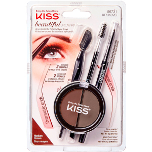 Набор для моделирования бровей Kiss Beautiful Brow Kit (731509567311) лучшая модель в Харькове