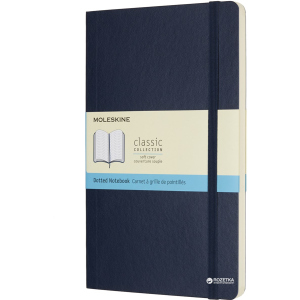 Записная книга Moleskine Classic 13 х 21 см 192 страницы в точку Сапфир Мягкая обложка (8055002854764) лучшая модель в Харькове