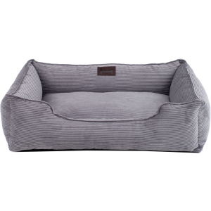 Лежак для собак Harley and Cho Dreamer 90х60 см з бортами Grey Velvet (3100096) ТОП в Харкові