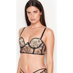 Бюстье Victoria's Secret 721458707 34D Бежевий/Чорний (1159750876) краща модель в Харкові