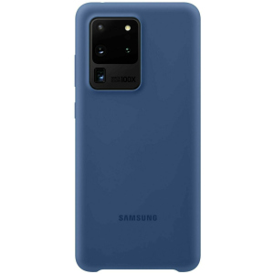 Панель Samsung Silicone Cover Samsung Galaxy S20 Ultra Navy Blue (EF-PG988TNEGRU) ТОП в Харкові