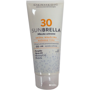 Солнцезащитное молочко Dermedic Sunbrella Для безопасного загара SPF 30 200 мл (5906739782857) лучшая модель в Харькове