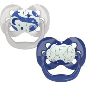 Пустышка Dr. Brown's Advantage ночная с подсветкой 0-6 месяцев Голубая 2 шт (PA12004-INTL) ТОП в Харькове