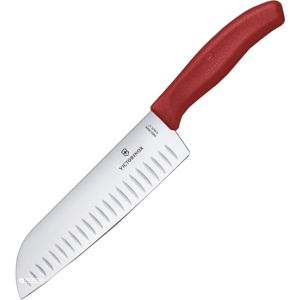 Кухонний ніж Victorinox SwissClassic Santoku 17 см Червоний (6.8521.17G) в Харкові