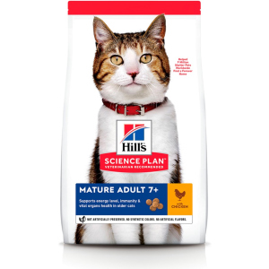 Сухий корм для літніх кішок старше 7 років Hill's Science Plan Feline Mature Adult 7+ з куркою - 3 кг в Харкові