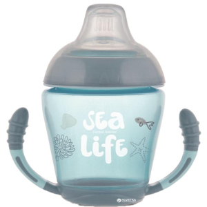 Кухоль Canpol babies непроливайка з м'яким силіконовим носиком Sea Life сіра 230 мл (56/501_grey) в Харкові