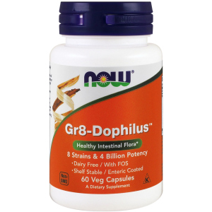 Пробіотики Now Foods Gr8-Dophilus 60 гелевих капсул (733739029126) в Харкові