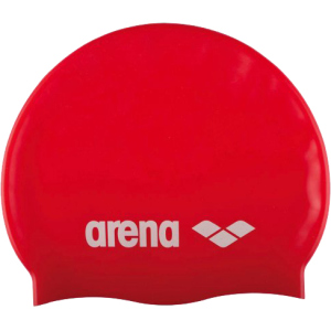 Шапочка для плавання Arena Classic Silicone 91662-044 Red-white (3468335686042) краща модель в Харкові