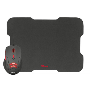 Мишка Trust Ziva Gaming mouse with Mouse pad (21963) краща модель в Харкові