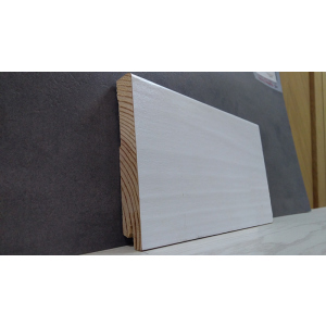 Плінтус дерев'яний шпонований Kluchuk White Plinth Модерн 120х19х2200 Білий KLW07 в Харкові