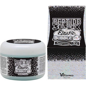 Омолаживающий пузырьковый крем для лица Elizavecca Peptide 3d Fix Elastic Bubble Facial Cream 100 г (8809624500062) в Харькове