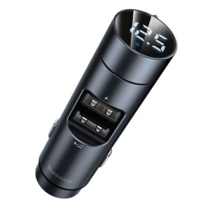 Автомобільний зарядний пристрій Baseus Baseus Energy Column Car Wireless MP3 Charge Dark Grey (CCNLZ-C0G) рейтинг