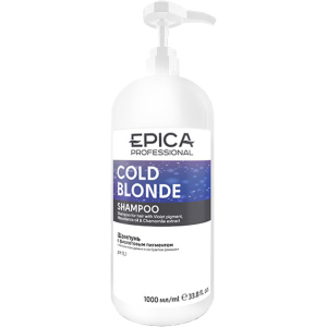 купити Шампунь з фіолетовим пігментом Epica Professional Cold Blond З олією макадамії та екстрактом ромашки 1000 мл (4640028998093)