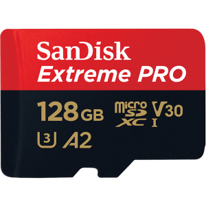 SanDisk microSDXC Extreme Pro 128GB C10 UHS-I U3 + SD адаптер (SDSQXCY-128G-GN6MA) рейтинг