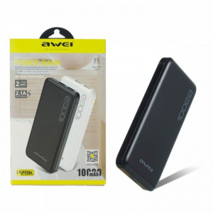 Портативний зарядний пристрій 10000 mAh Power Bank Awei (P28K) чорний ТОП в Харкові