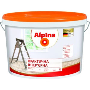 Краска интерьерная Alpina "Практичная" 3.5 кг Белая (930244) ТОП в Харькове