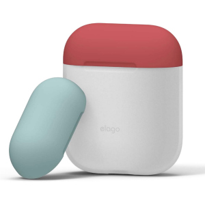 Чехол Elago Duo Case для AirPods Blue/Italian Rose/Coral Blue (EAPDO-LUBL-IROCBL) ТОП в Харькове