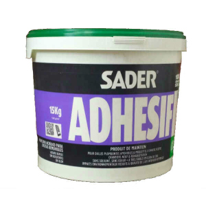 купить Sader Adhesif. Фиксатор для ПВХ напольных покрытий, съёмных плиток, ковровых покрытий, ПВХ. 15 кг.Франция