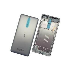 Задняя крышка для Nokia 8 Dual Sim (TA-1004), серая, Steel, Original