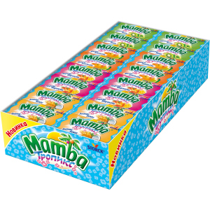 Упаковка жевательных конфет Mamba Тропикс 48 шт х 26.5 г (4014400111552) лучшая модель в Харькове