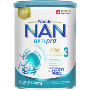 Сухая молочная смесь Nestle NAN 3 Optipro с олигосахаридом 2'FL для детей от 12 месяцев 400 г (7613032476175) в Харькове