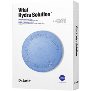 Зволожуюча маска з гіалуроновою кислотою Dr.Jart+ Dermask Water Jet Vital Hydra Solution 30 г x 5 шт (8809642712218) краща модель в Харкові