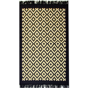 Килим IzziHome Lara LR01 Siyah Sari 80 x 125 (2200000552365) краща модель в Харкові